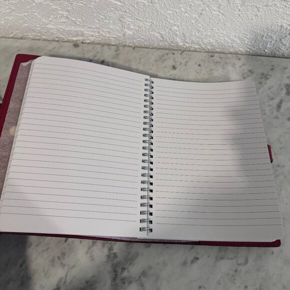 COACH Leather Notebook Cover – Red Signature Print – 5.75" x 8" Notepad – NEW - Picture 4 of 4